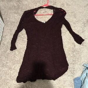 Burgundy lace cocktail dress size medium from Maurices